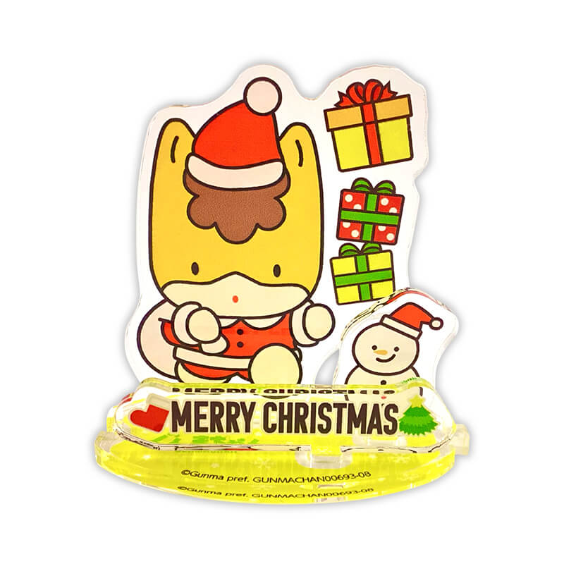 ぐんまちゃんのつながるアクリルスタンド（クリスマスパーティー