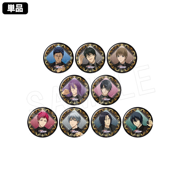 一般予約】黒子のバスケ トレーディング箔押し風マット75mm缶バッジ