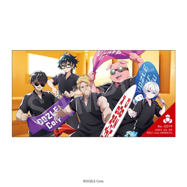 予約】ドズル社 極楽湯コラボ ステッカー 【ドズル社パスポートNo.0049