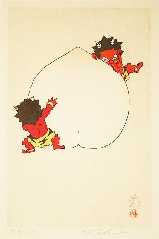 UKIYO-E STUDIO | 瀧下和之「桃太郎図 かくれんぼ。」