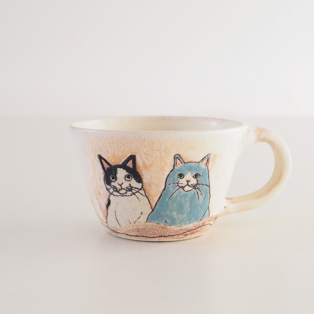 ねこのマグカップ | 陶工房 Ron | 糸島くらし×ここのき 公式通販サイト