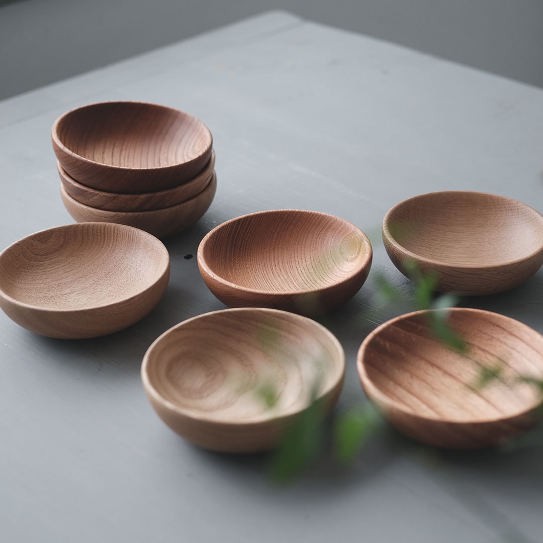 木のナッツボウル/浅型/けやき | 工房 雲 | 糸島くらし×ここのき 公式