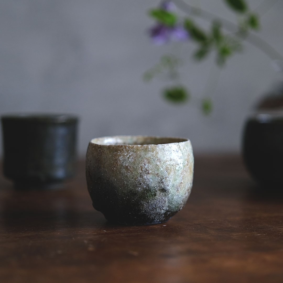唐津灰被り ぐい呑み/一点もの | 唐津焼 雅樂窯 ( うたがま ) | 糸島