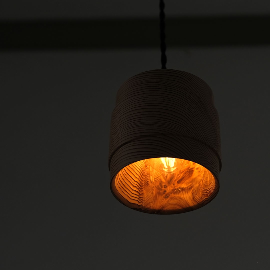 ランプシェード/CRACK/杉 | DOUBLE = DOUBLE FURNITURE | 糸島くらし