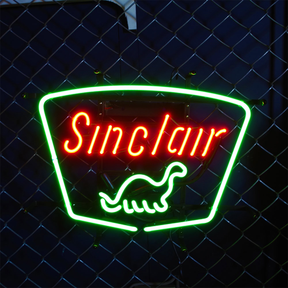 アメリカンネオンサイン シンクレア SINCLAIR H38×W50cm 店舗装飾