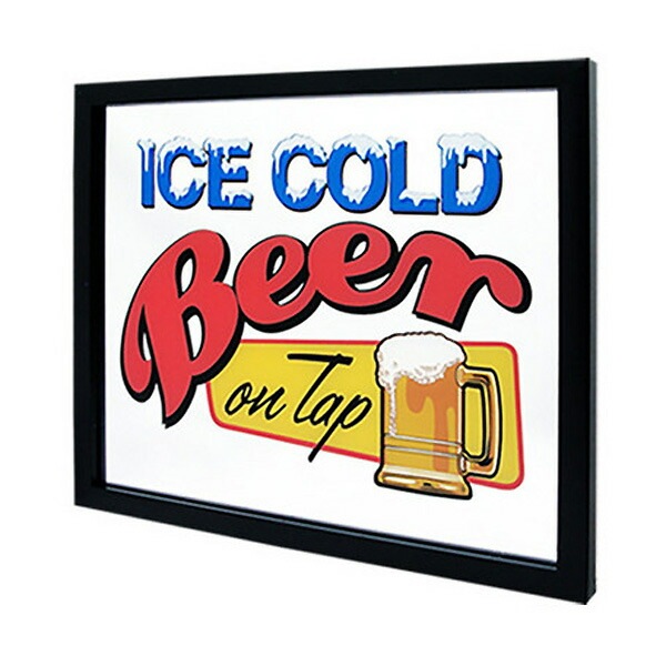 鏡 パブサインミラー ガレージミラー ICE COLD BEER #266662 サイズ