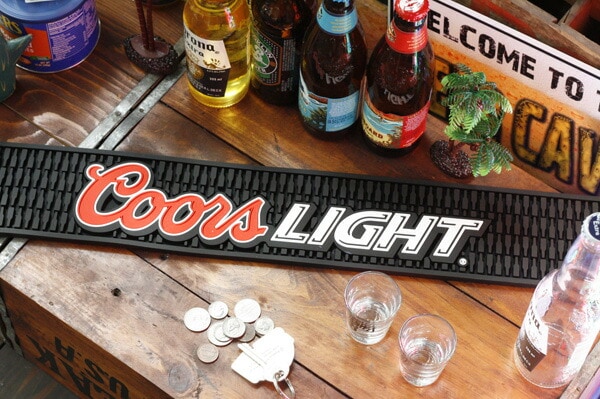バーマット「Coors Light クアーズライト」 ビール カクテル BAR GOODS