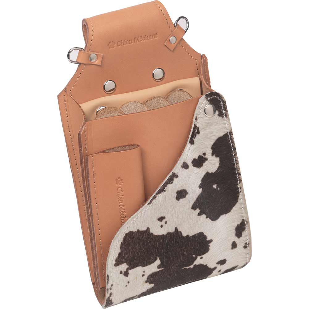 シザーケース／ハラコ＆ハードレザー（4丁タイプ） | ペット用品