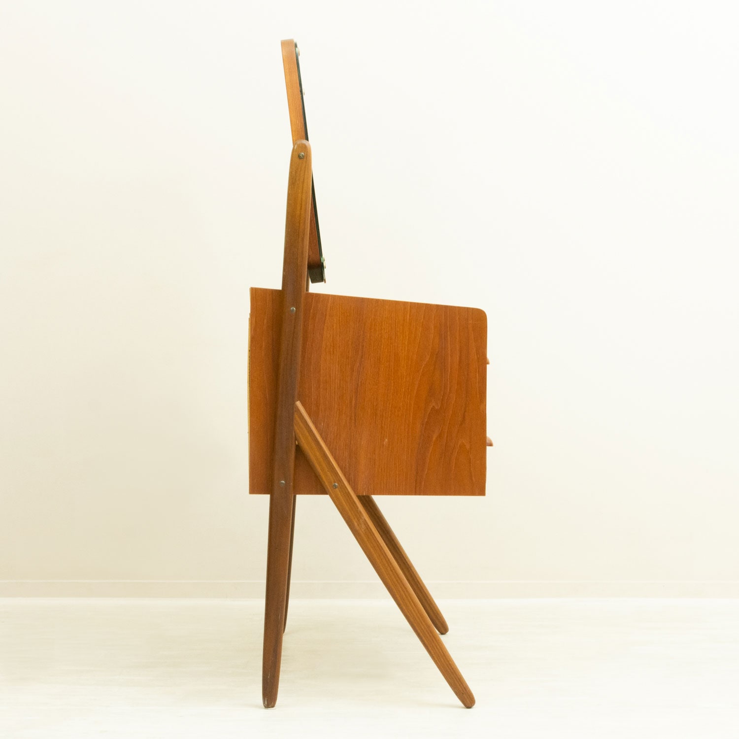 ドレッサー チェスト チーク ミラー 北欧ビンテージ家具CLOVERKY