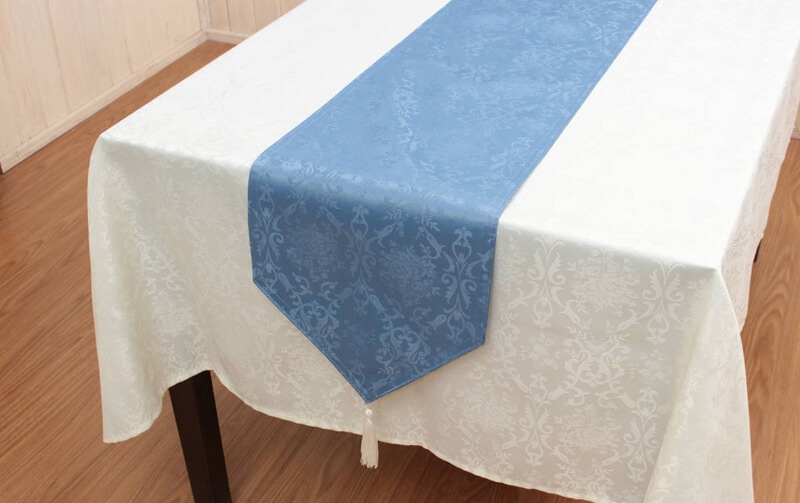 damask elegance 撥水ジャカード織 テーブルランナー 約30×230cm