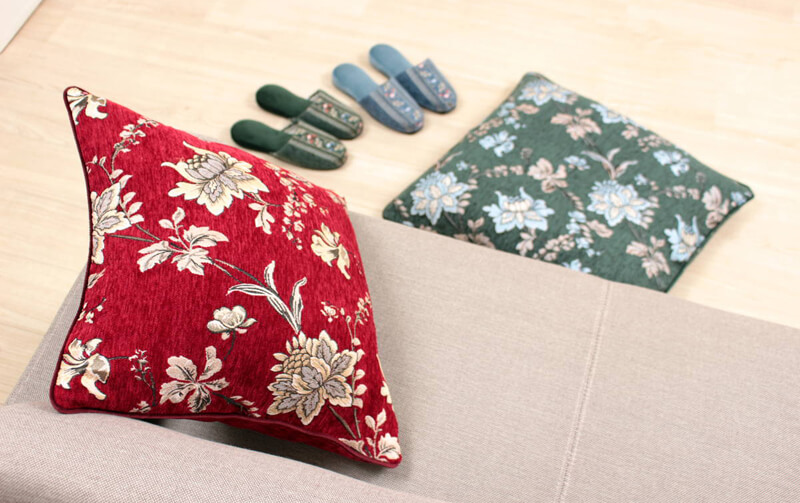 corundum シェニール織 座布団カバー 約55×59cm｜インテリアレース