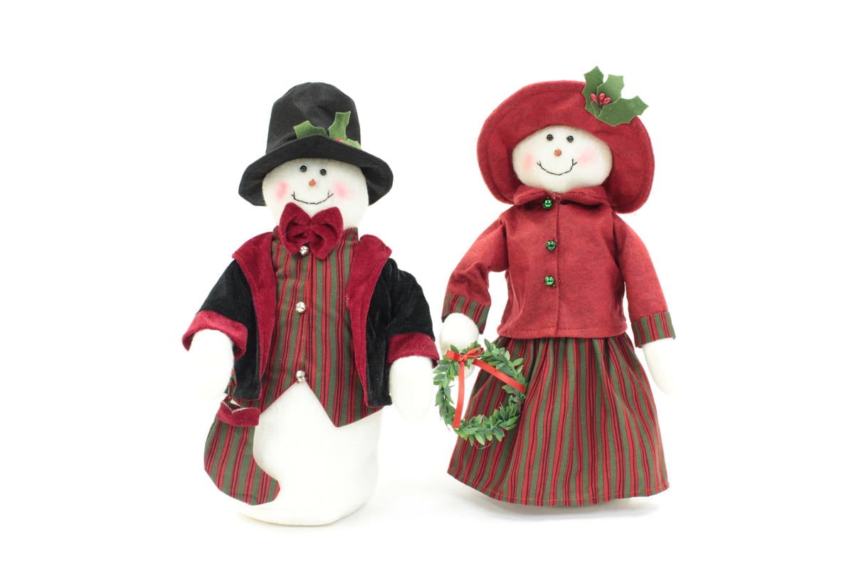 Xmas ドール スノーマンL 高さ約40cm｜インテリアレース・テーブル