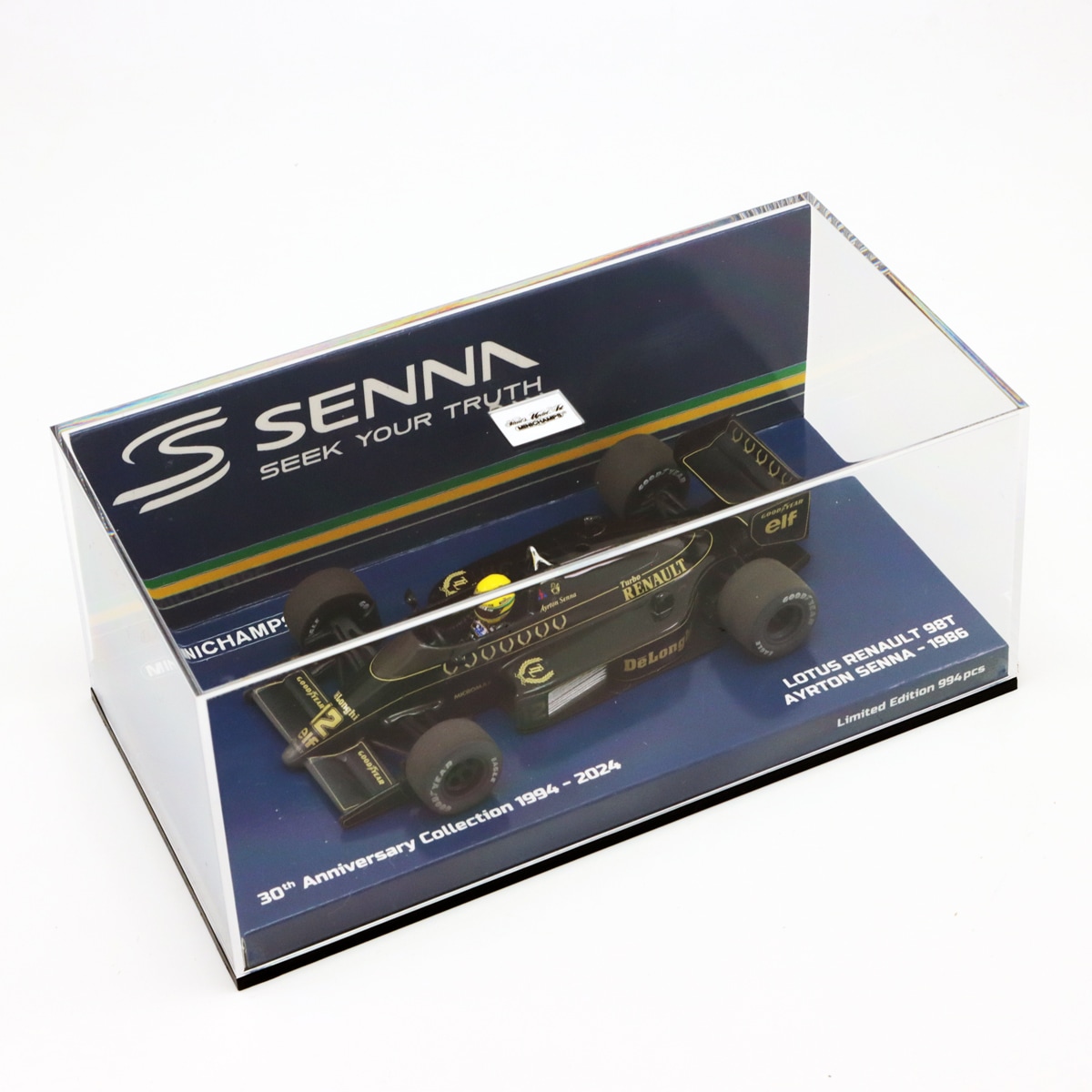 ミニチャンプス 1/43 ロータス ルノー 98T アイルトン セナ 1986年