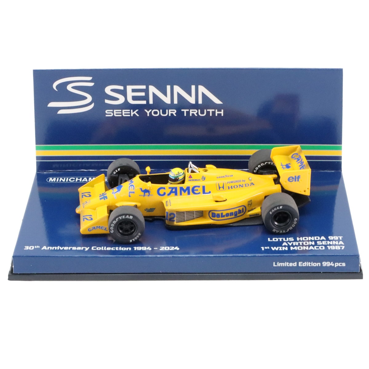 ミニチャンプス 1/43 ロータス ホンダ 99T 1987年 モナコGP初優勝