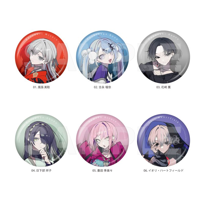 Project:;COLD CASE MIRAGE』缶バッジ 全6種 コンプリートBOXセット