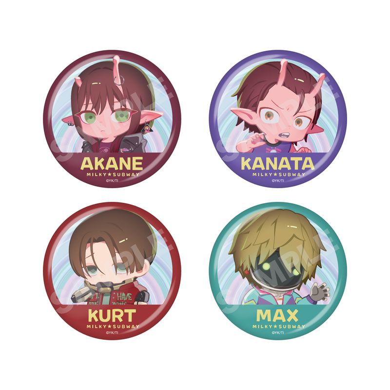 予約受付中】『銀河特急 ミルキー☆サブウェイ』缶バッジ 全7種