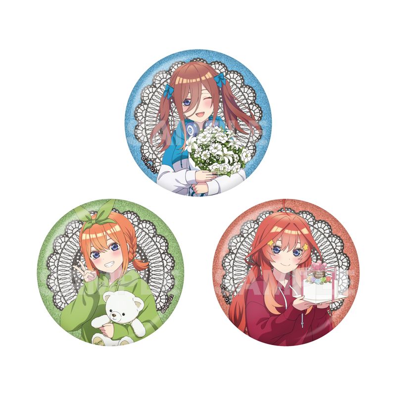 五等分の花嫁∽』グリッター缶バッジ 全6種 A コンプリートBOXセット