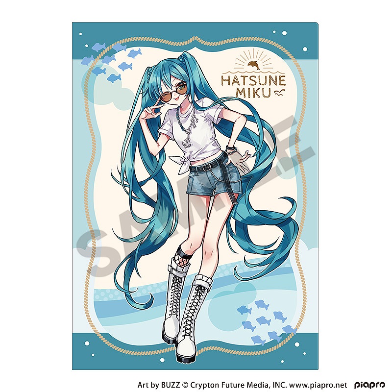 ピアプロキャラクターズ シングルクリアファイル＿初音ミク/マリン