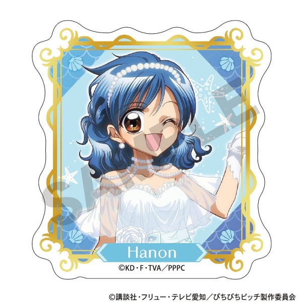 ぴちぴちピッチ アート缶バッジ＿宝生 波音/パールドレス