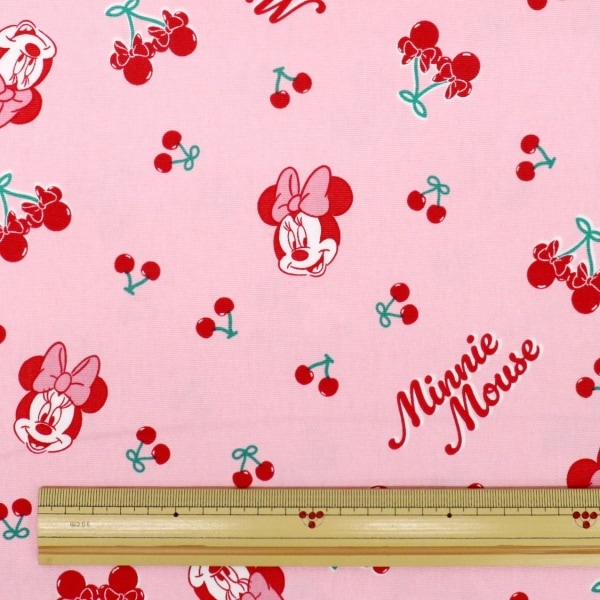 生地 2026 ディズニー BTS ミニーマウス チェリー柄 オックス GR-1152