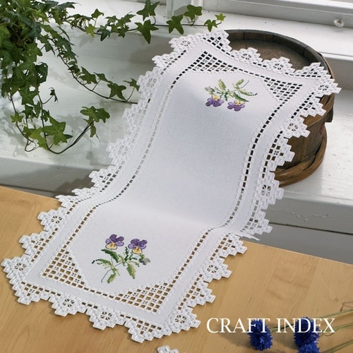 クロスステッチキット,▽用途,―テーブルランナー/テーブルセンター
