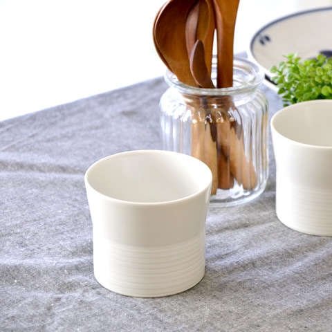 ミストホワイト フリーカップ 白山陶器 食器 - キッチン雑貨、便利