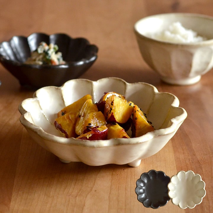 リンカ 六寸鉢 白練 黒練 カネコ小兵 食器 - キッチン雑貨、便利グッズ
