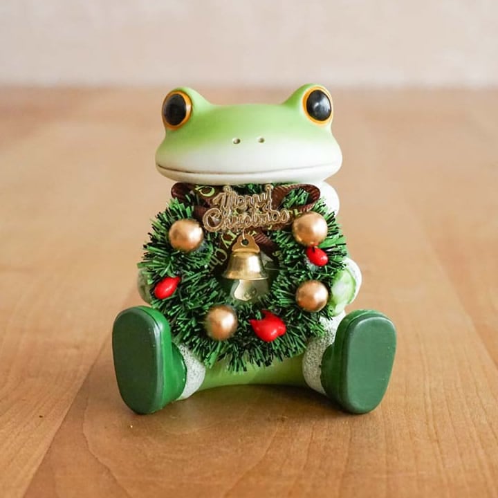 ポイント10倍】 クリスマスリースとカエル コポー Copeau