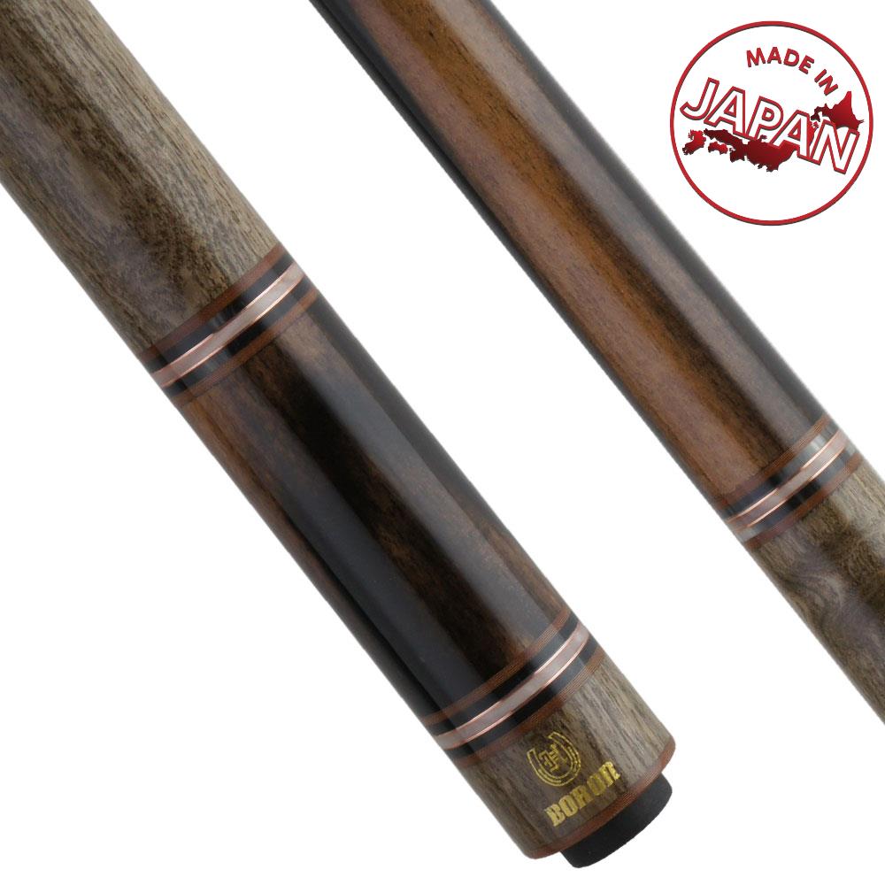 早川工房 カスタム キュー 黒柿 x 神代タモ ウッドグリップ