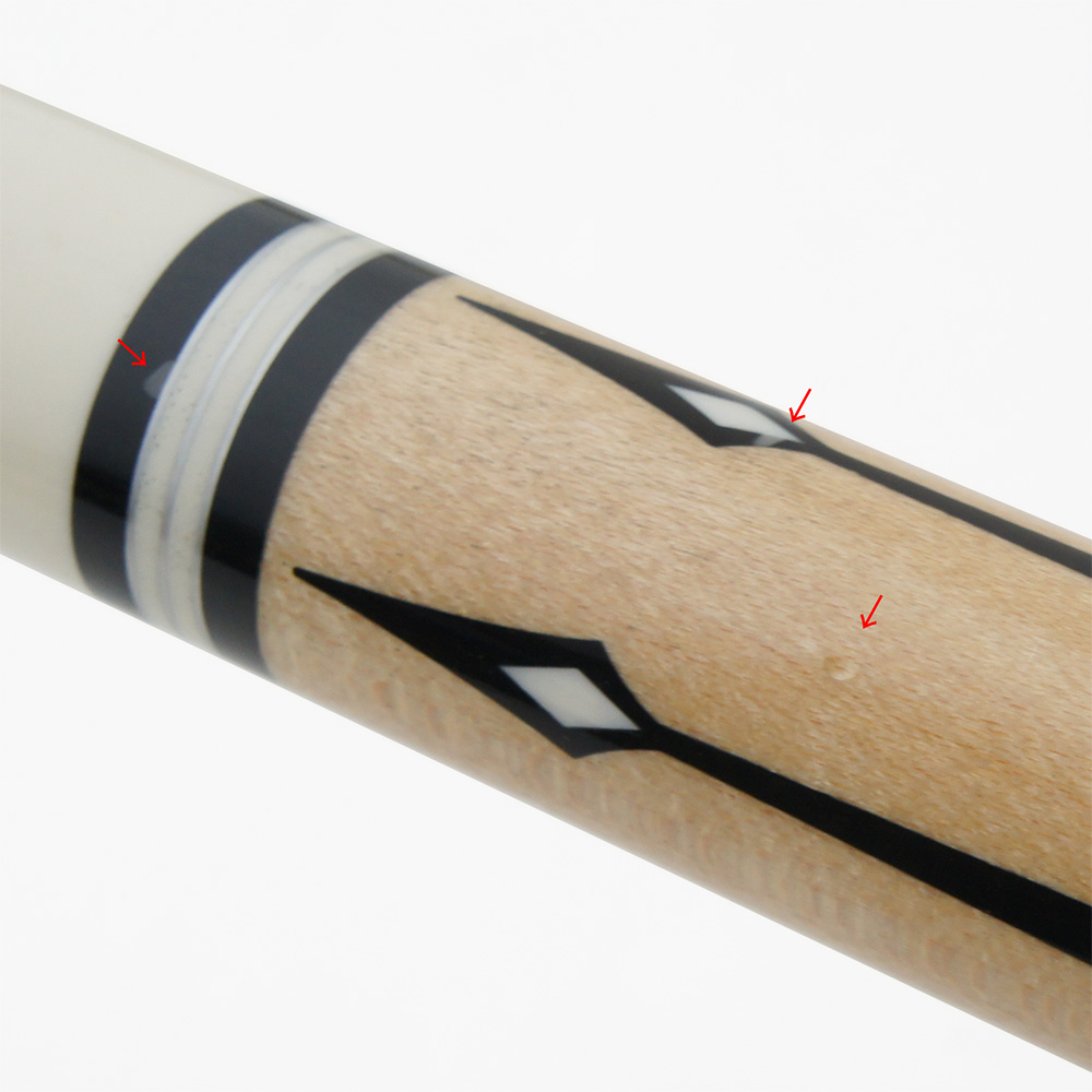 中古】カスタムキュー LAMBROS ランブロス メープル 4剣 革巻き 2