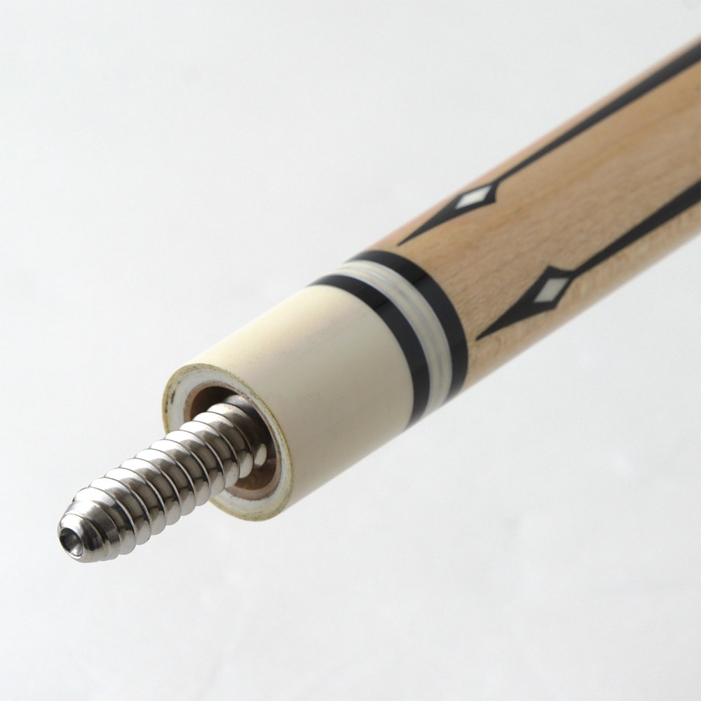 中古】カスタムキュー LAMBROS ランブロス メープル 4剣 革巻き 2