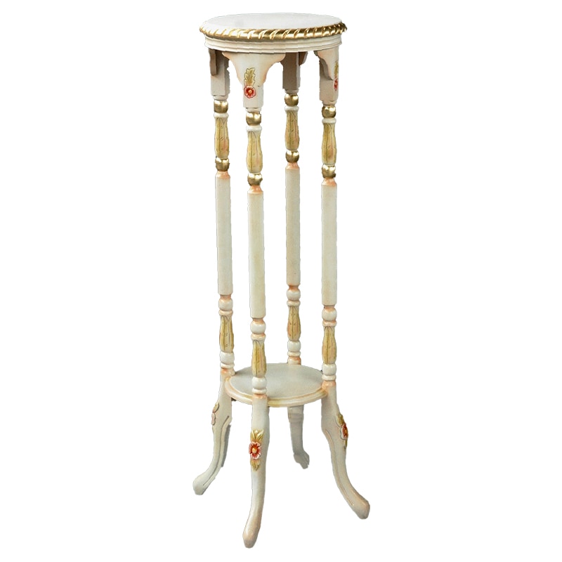 ロココ調 rococo 花台 m001 マホガニー材使用|アンティーク調家具