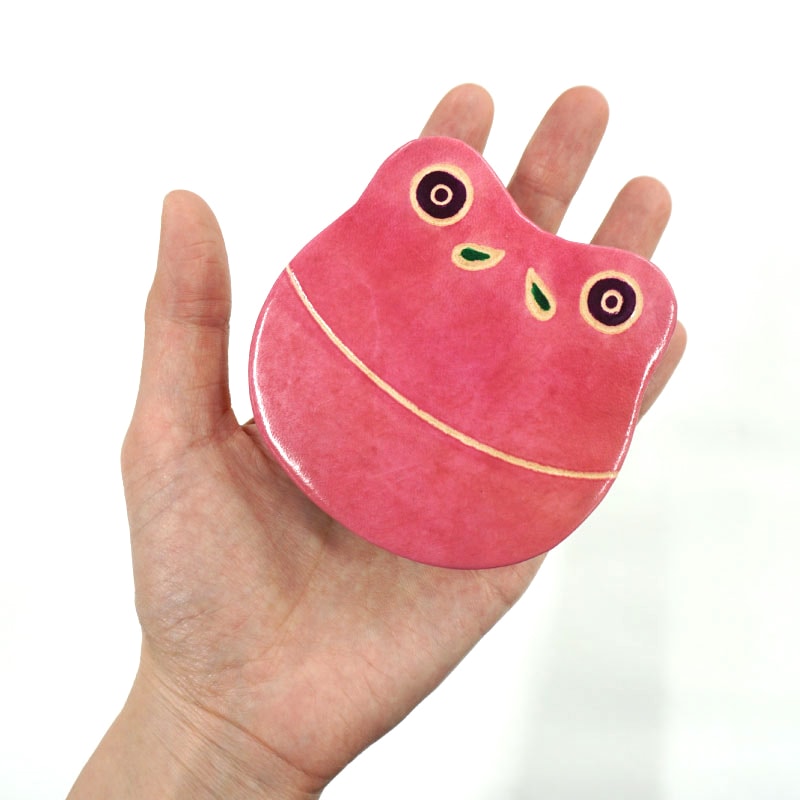 山羊革 アニマルコインパース カエル（12個入り） | 第3世界ショップ