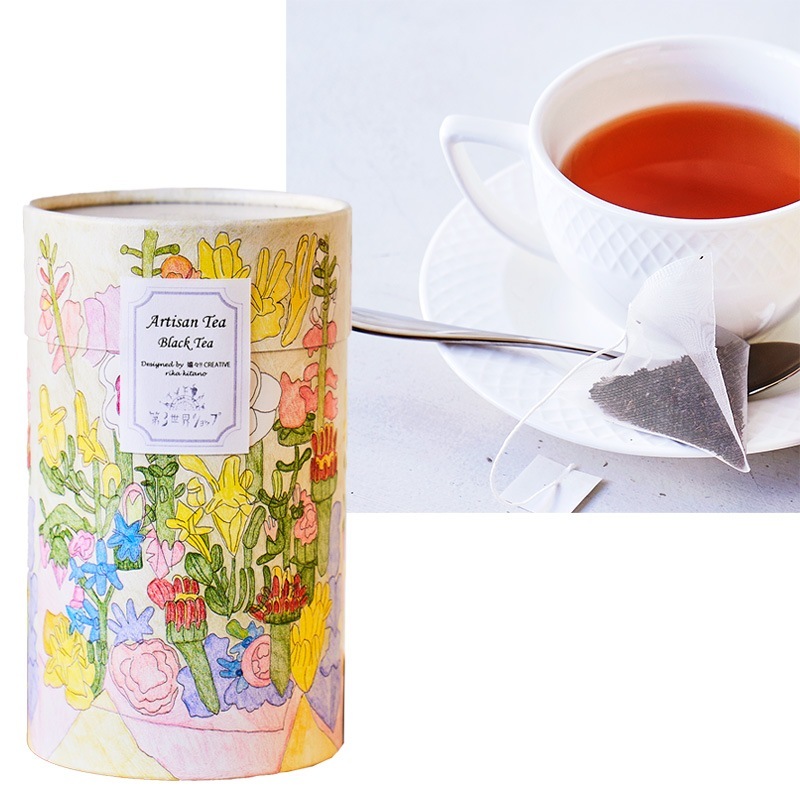 Artisan フェアトレードブラックティー（花束） 1.8g×6包