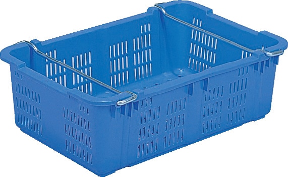 三甲 サンテナーA#48 カラー2色 容量42.1L メッシュ網目カゴ 畜肉用