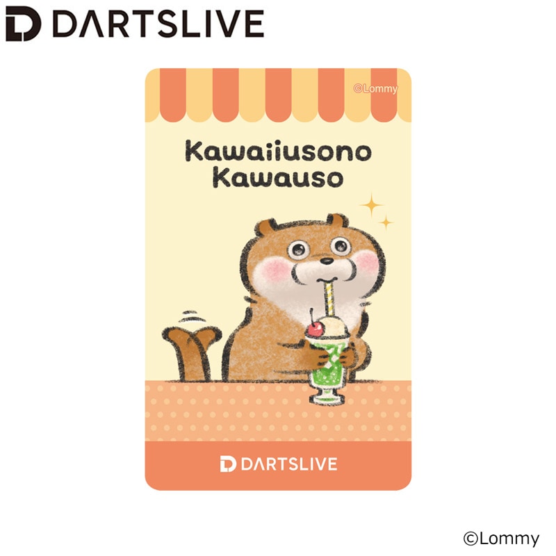 DARTSLIVE カード 3枚セット Kawaiiusono Kawauso ダーツライブカード 可愛い嘘のカワウソ DARTSLIVE CARD DARTSLIVE