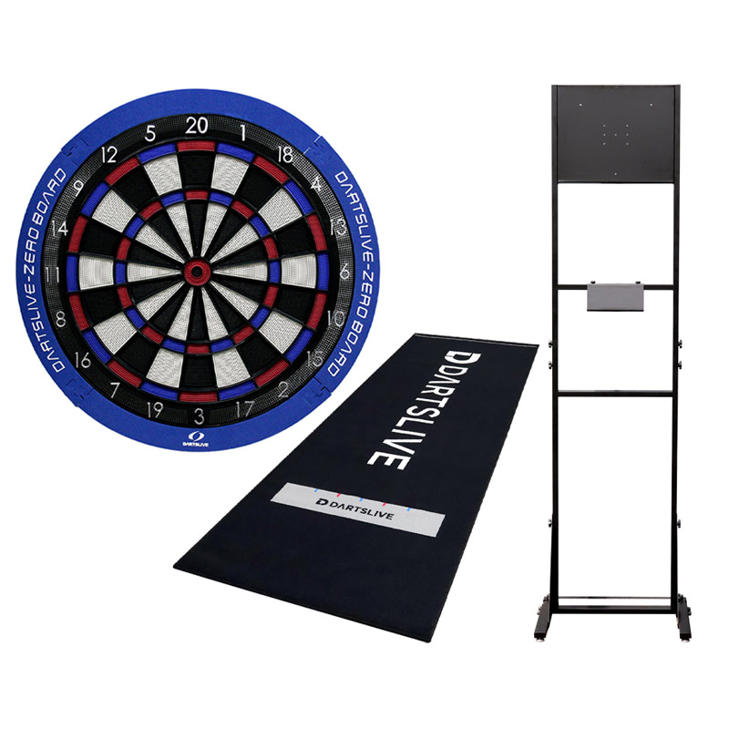 DARTSLIVE  & ポールスタンド & スローマット 3点セット セット】ダーツボード DARTSLIVE Home & ポールスタンド & スロー