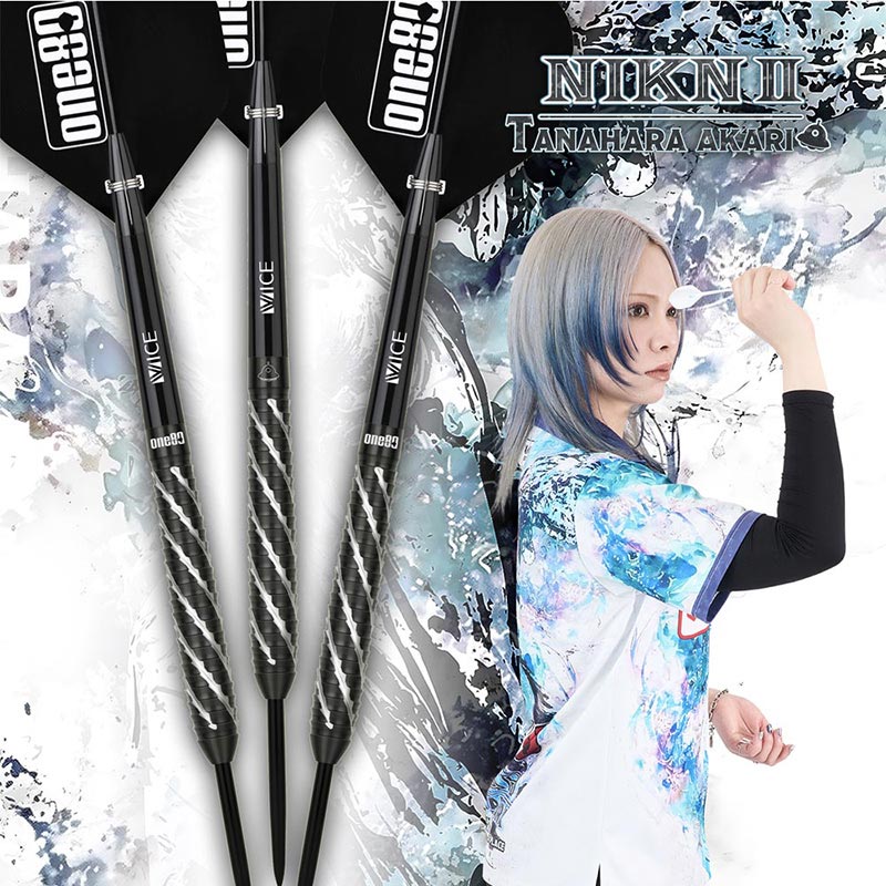 One80 NIKN ver2 20g Black Silver 棚原あかり選手 ONE80 NIKN ver.2 ニケ2 ブラックシルバー 2BA20g 棚原あかり選手