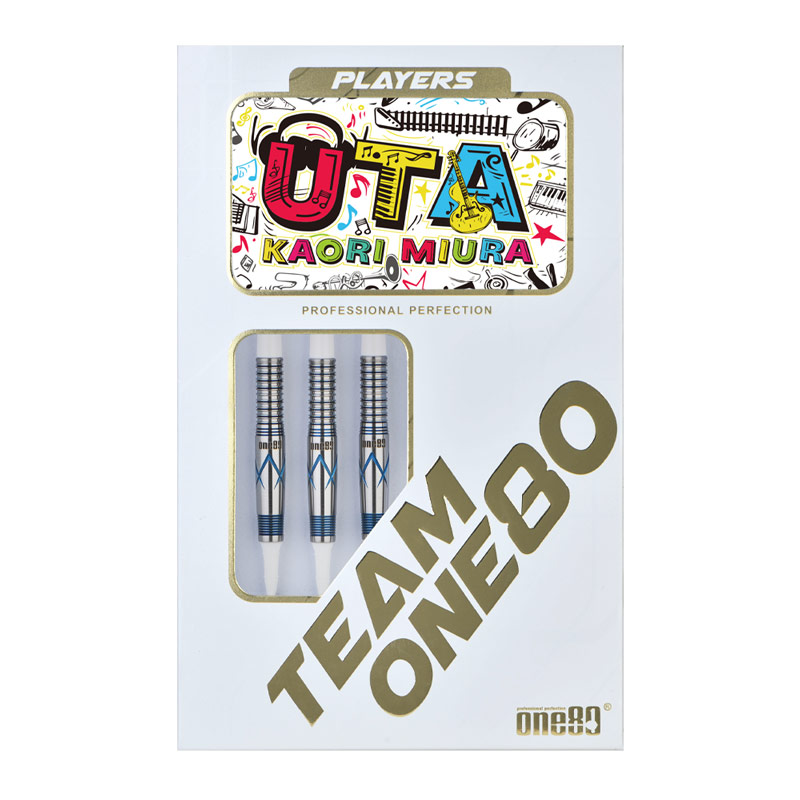 ダーツ ONE80 UTA 三浦歌織 エスダーツ限定カラー One80 ウタ ブルー 18g タングステン90% 三浦歌織選手(Uta)｜ワン