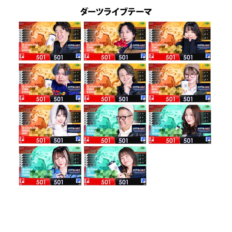BLACK HOLEくじ限定　ダーツライブカード　テーマ入り ダーツライブ プレイヤーグッズくじ 2026 Vol 1 ダーツライブテーマ