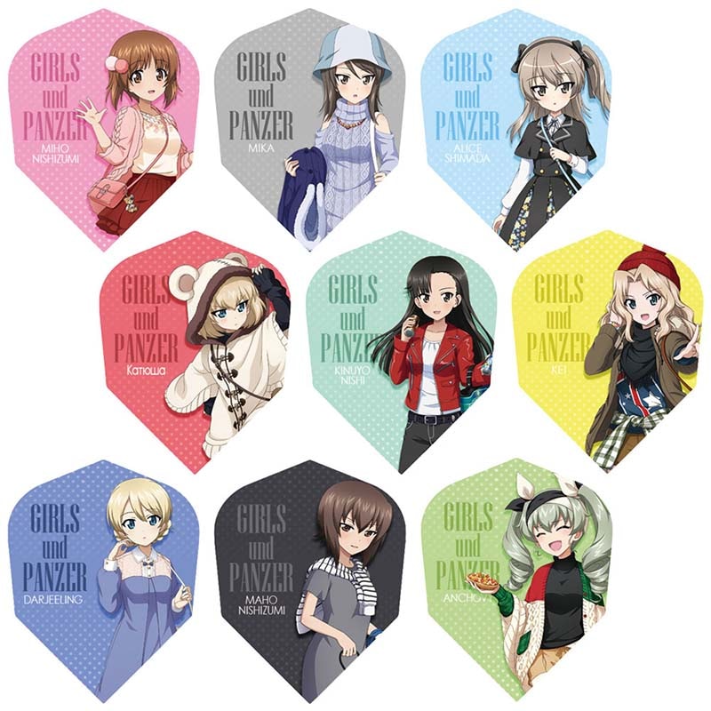 た*ひ様 ガールズ&パンツァー 戦車道大作戦！ダーツセット隊長チーム２点セット ガールズ&パンツァー 戦車道大作戦！ダーツセット 隊長チーム