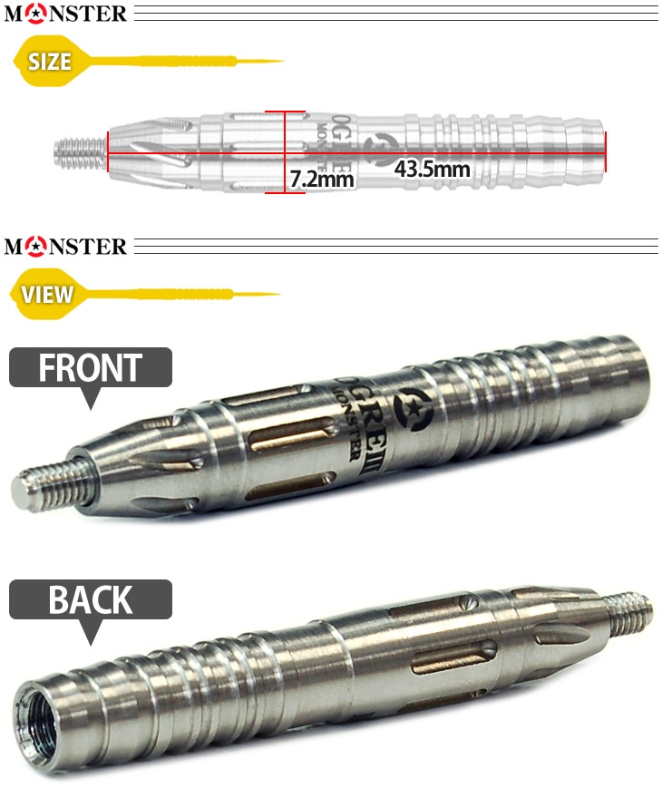 モンスター　オーガ3スリーク ダーツバレル【モンスター】オーガ3 橋本守容モデル スリーク｜ダーツ