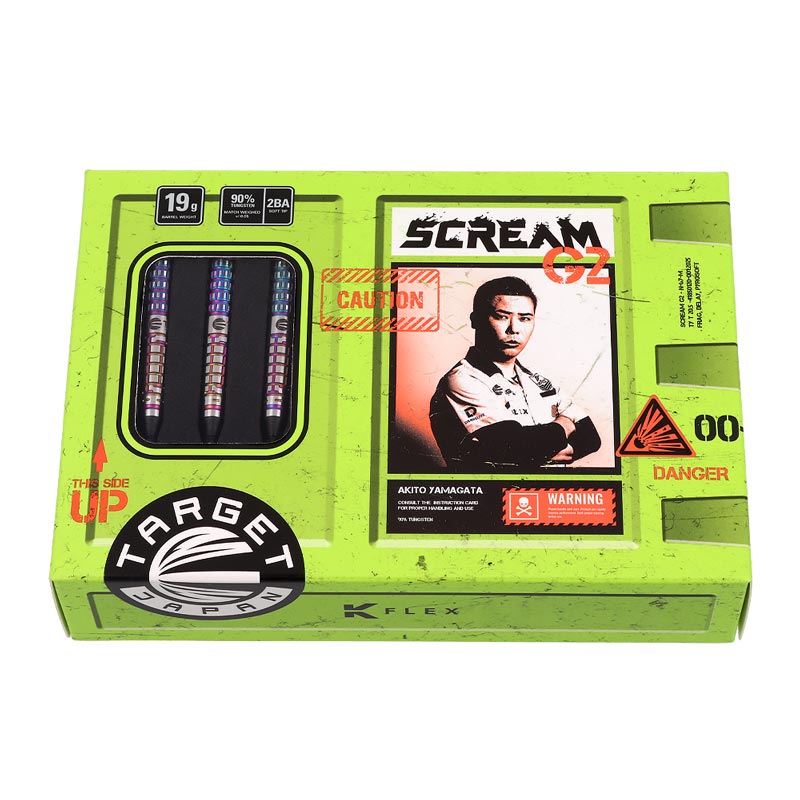 Target スクリームG2 2BA 19g　山形明人選手モデル　中古美品 ターゲット SCREAM G2 スクリーム2 2BA19g 山形明人選手 ダーツ バレル