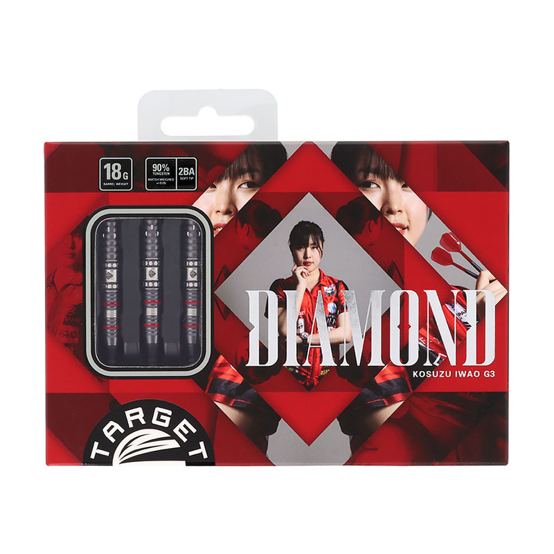 【送料込】ターゲット　ダイヤモンド G3 2BA ターゲット ダイヤモンド G3 2BA18g いわお小鈴選手 ダーツ バレル