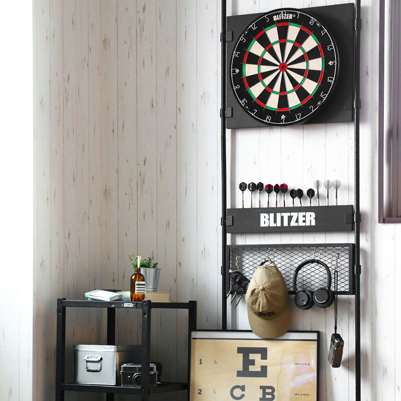 BLITZER ダーツボードスタンド ブラック ダーツボードスタンド BLITZER ブリッツァー ブラック ホワイト マルチ