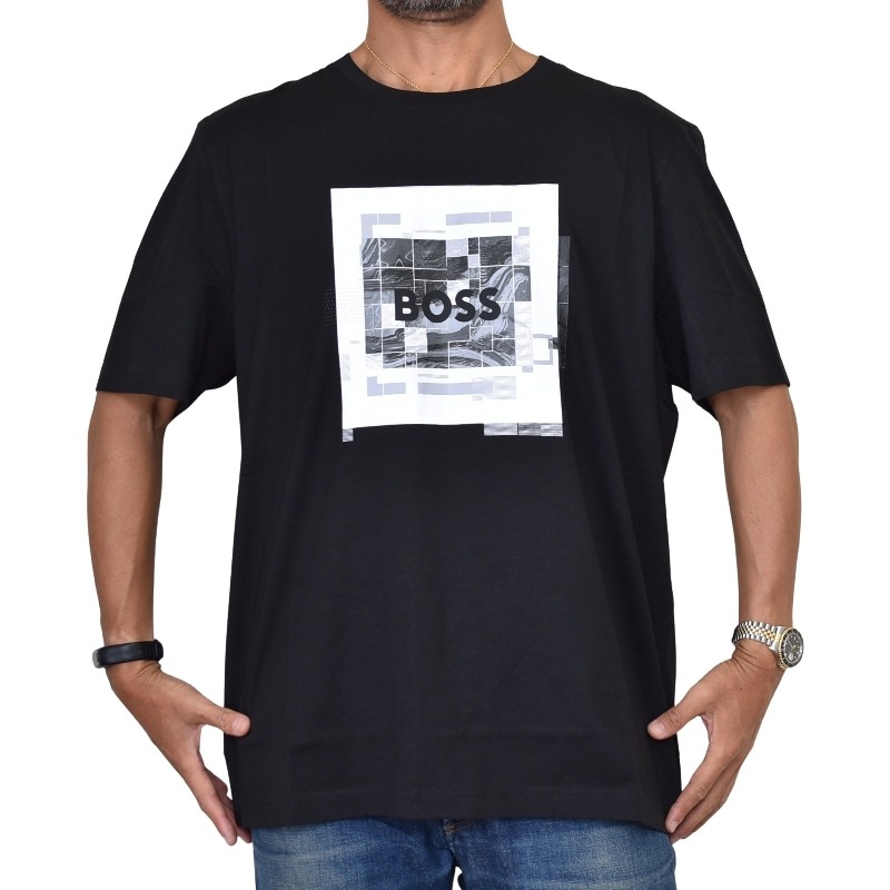大きいサイズ メンズ BOSS ボス クルーネック 半袖Tシャツ ボックス