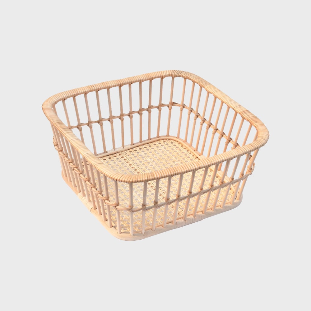 ツルヤ商店 / 脱衣かご 脱衣カゴ 藤 ラタン バスケット / Hairu ハイル