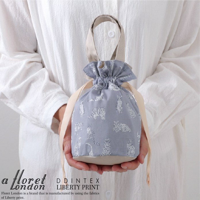 巾着ポーチ リバティプリント /DDintex