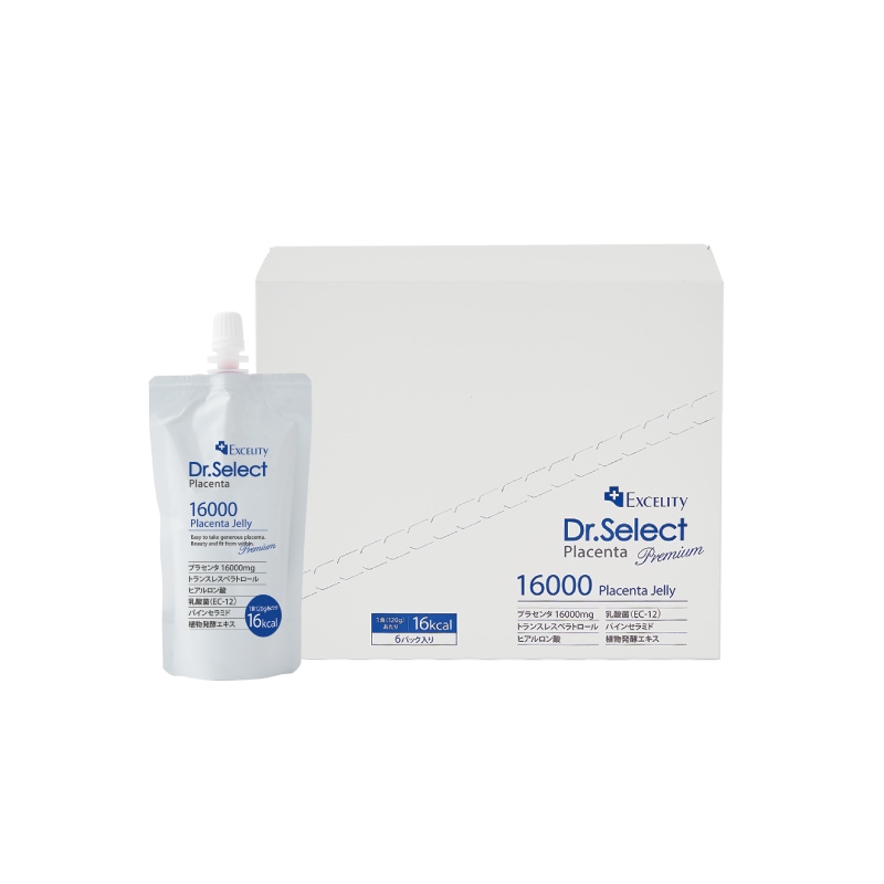 プラセンタ16000mg配合ゼリー 低カロリーで置き替えにも Dr.Select