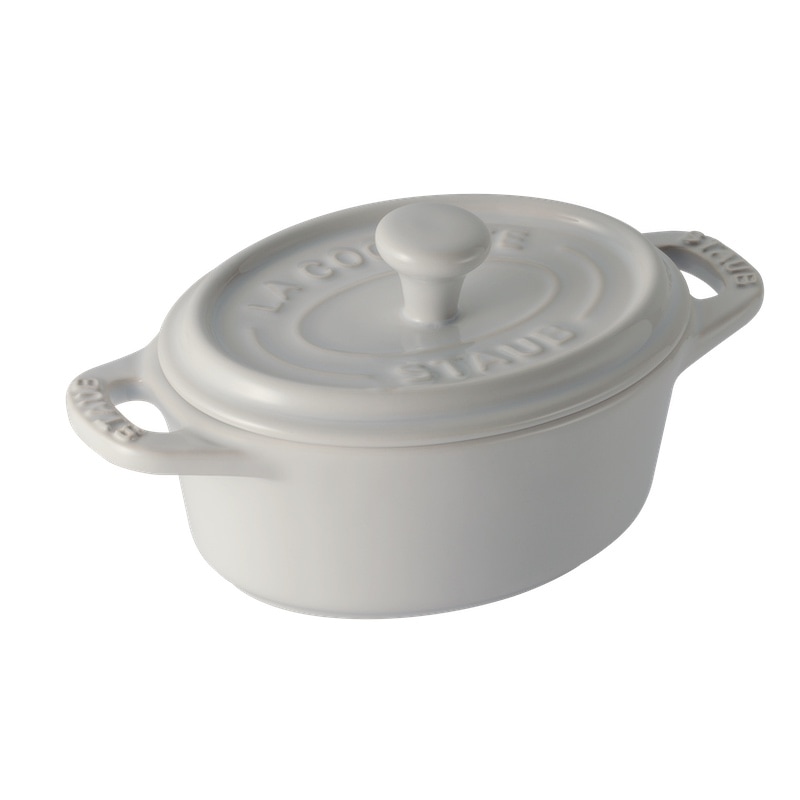 セラミック ミニオーバルココット 11cm / ホワイト 【STAUB】